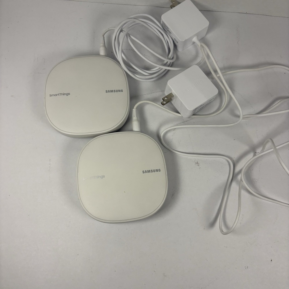 Lot of Two (2) ET-WV525 Samsung SmartThings Wi-Fi Mesh Routers (Tested)